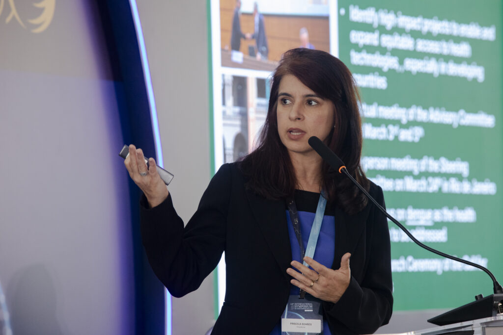 Priscila Ferraz, Vice President of Production and Innovation in Health at Fiocruz and Deputy Executive Secretary of the Global Coalition for Local and Regional Production, Innovation and Equitable Access. Photo credit: Monara Barreto